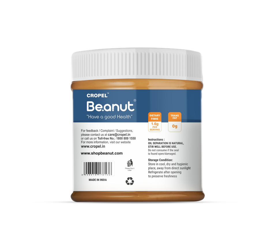 Be.anut Regular Peanut Butter Crunchy