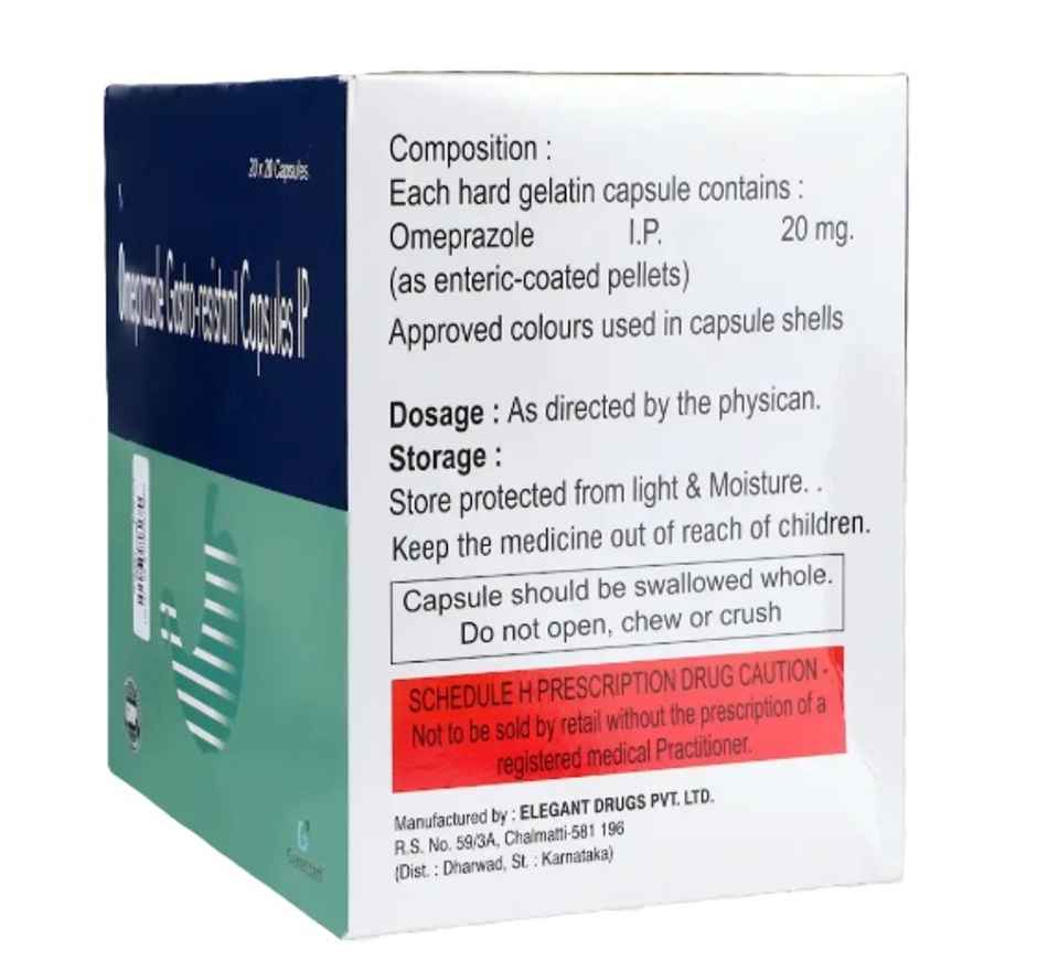 Genericart Omeprazole 20mg Capsule