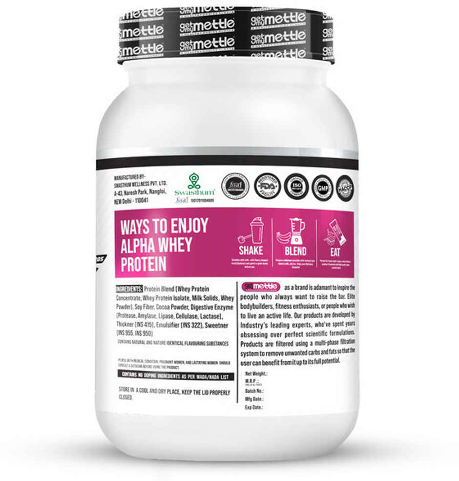 Getmymettle Alpha Whey Protein (Mystic Mango)