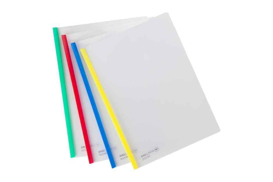Worldone Slide Grip Binder File (10Mm Sliding Bar) (Colour May Vary)