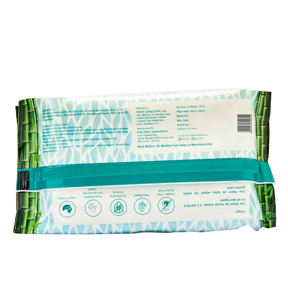 Beco Adult and Baby Wet Wipes - Bamboo & Aloe Vera