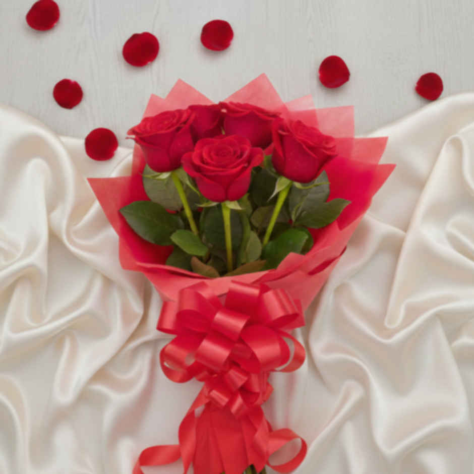 5 Red Rose Bouquet