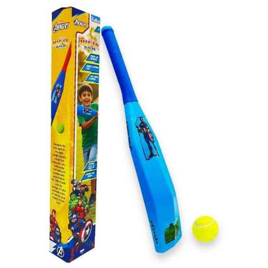 Kriiddaank Avenger Master Blaster - Cricket Bat & Ball Set with Marvel Avengers Graphics 3+ Years