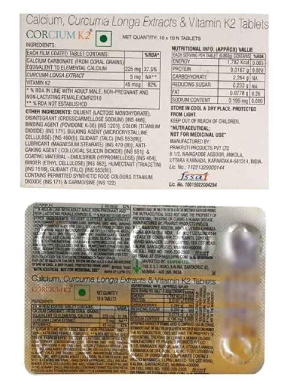 Corcium K2 Tablet