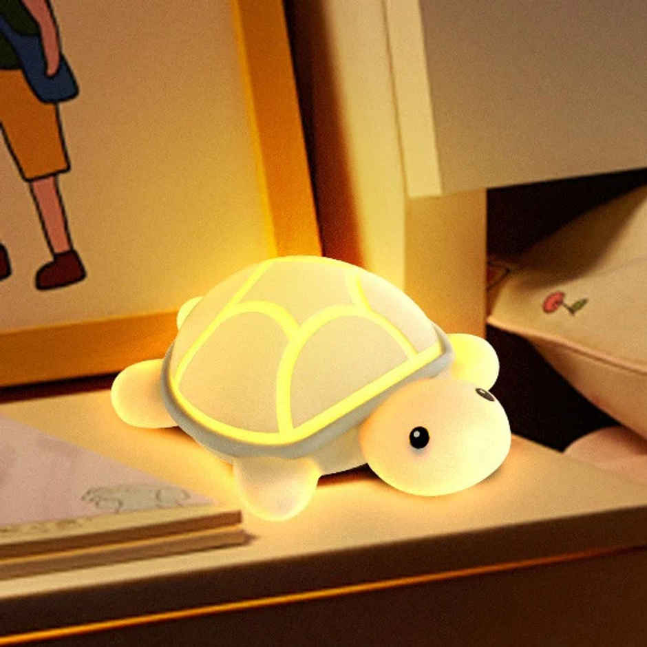Hashwow Silicone Cute Turtle LED Night Light | Perfect Gift for Kids & Girls | Bedside Room Decor