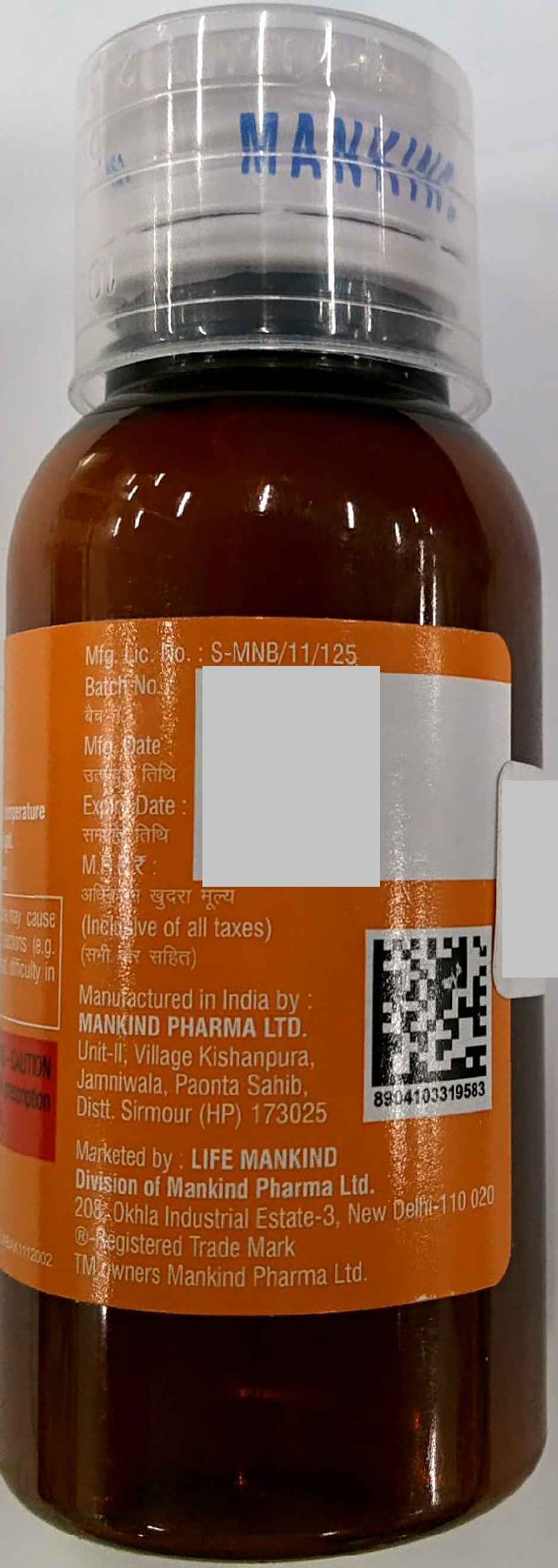 Mefkind-DS Mango & Honey Flavour Oral Suspension
