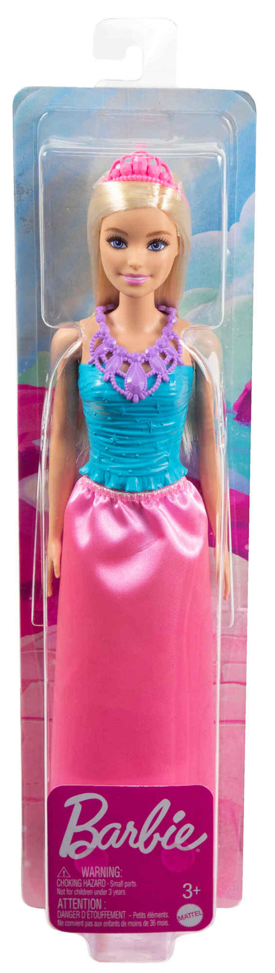 Barbie Dreamtopia Princess Doll Blonde Pink Skirt and Tiara