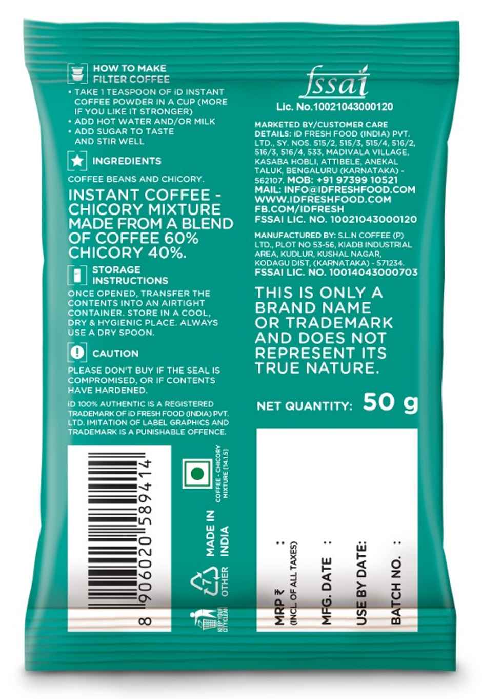 iD Fresh Instant Coffee