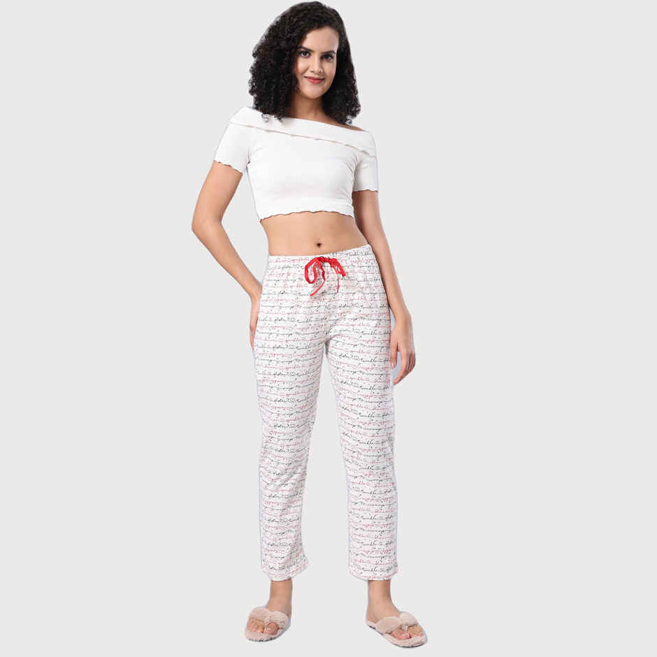 Evolove Women's Pajama White NPJKN1202WE-S