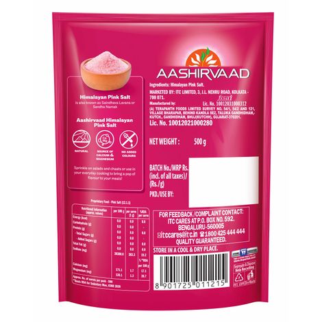 Aashirvaad Himalayan Pink Salt (Sendha Namak/Rock Salt)