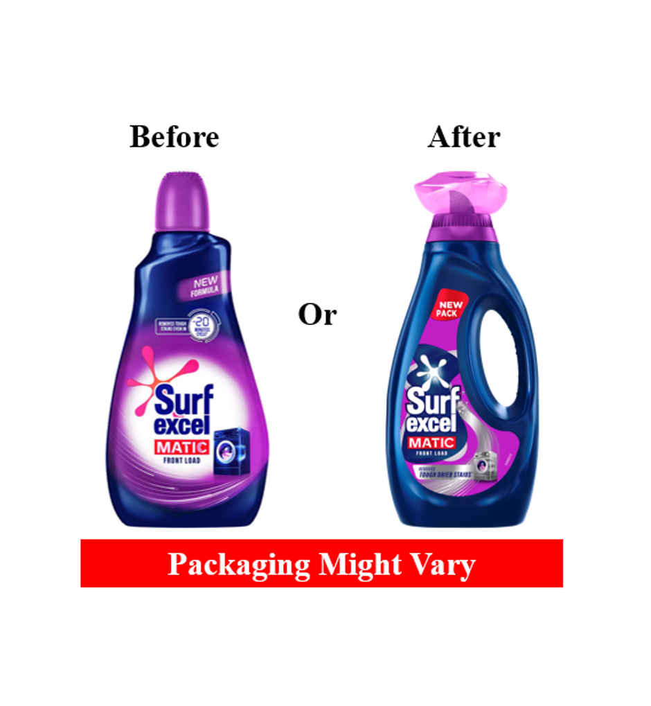Surf Excel Matic Front Load Detergent Liquid Refill | Tough Dried Stain Removal