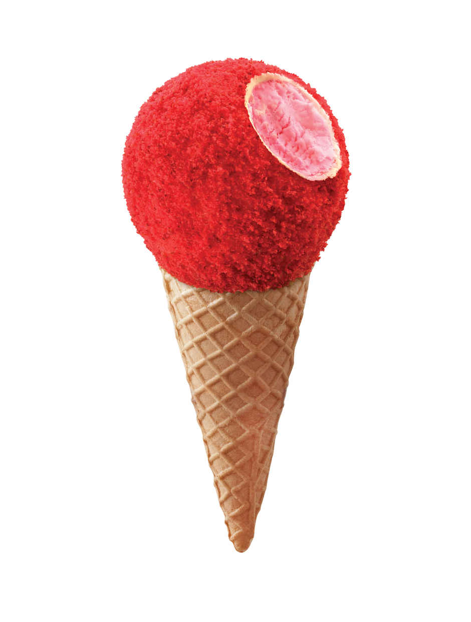 Hocco Strawberry Cheese Cake Ice Cream Cone