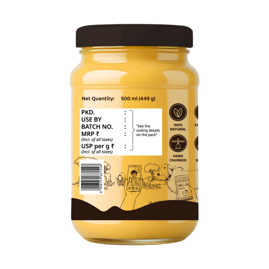 DeHaat HF A2 Gir Cow Ghee | Pure & Traditional