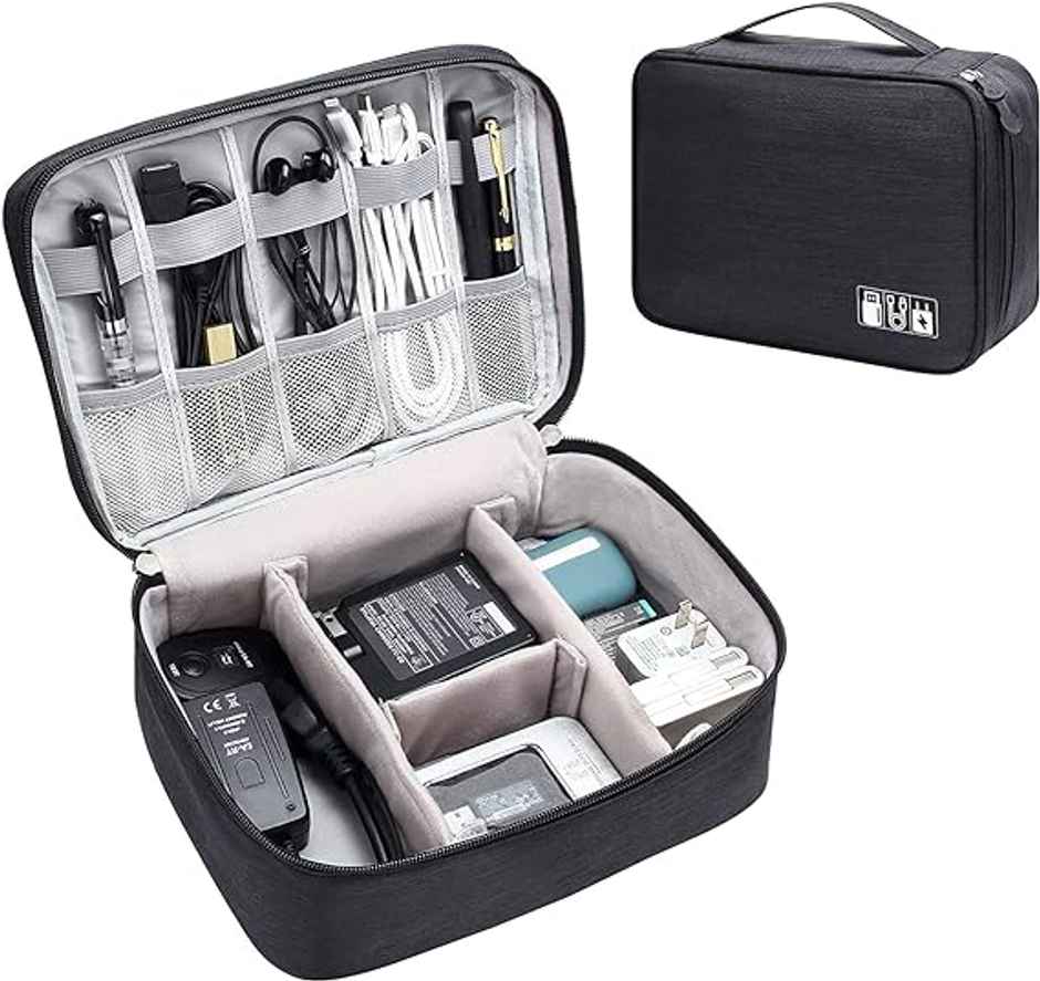 Trajectory Electronic Accessories Storage Bag And Organizer For Men And Women