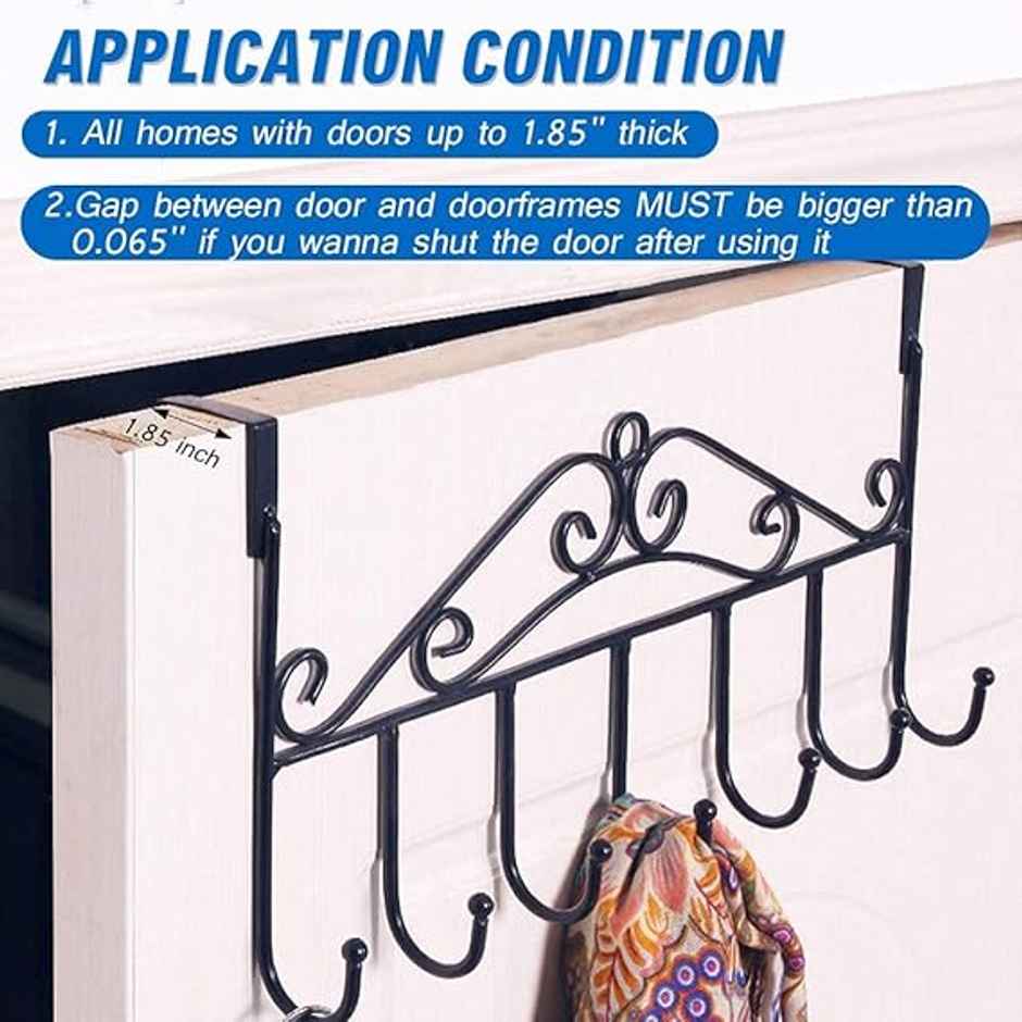 SE7EN Stainless Steel Door Kitchen Hook | For Kitchen Tools & More