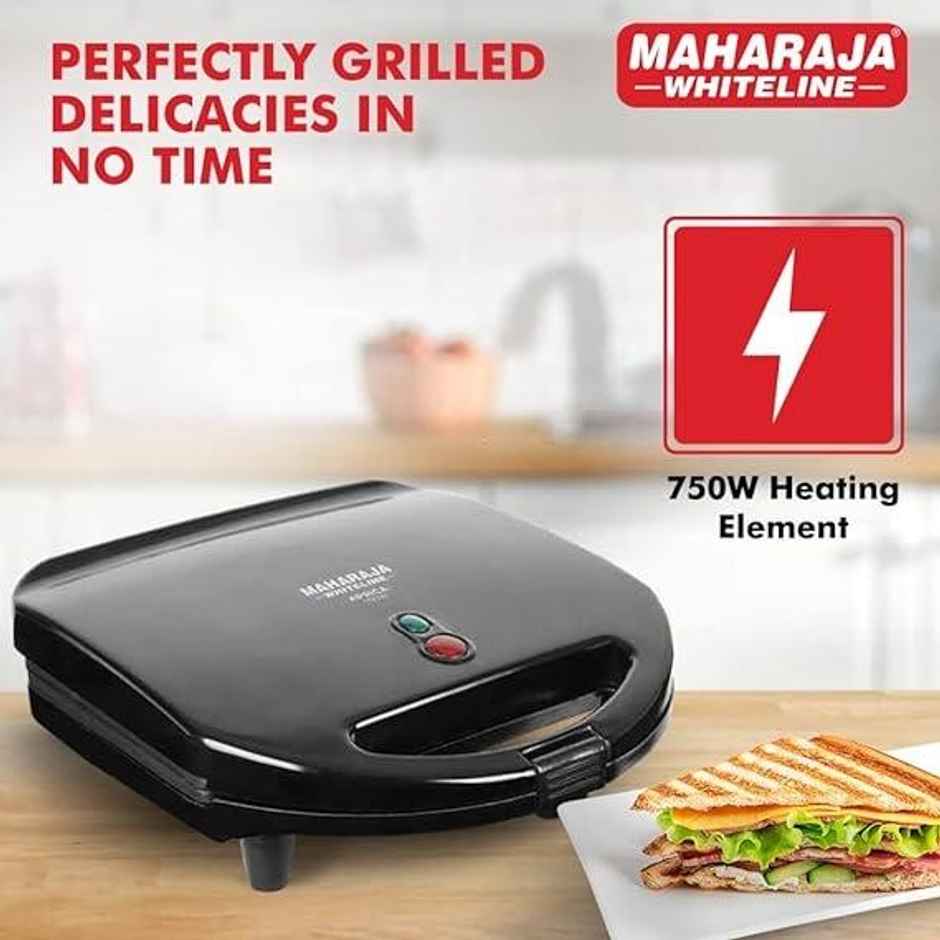 Maharaja Whiteline SM-205 750 W Sandwich Maker - Cooking Indicator