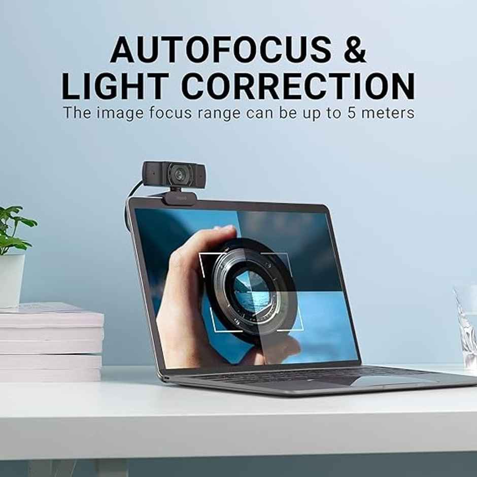 Rapoo C200 Web Camera 720P | HD Webcam with Microphone | 100-degree Wide Angle lens