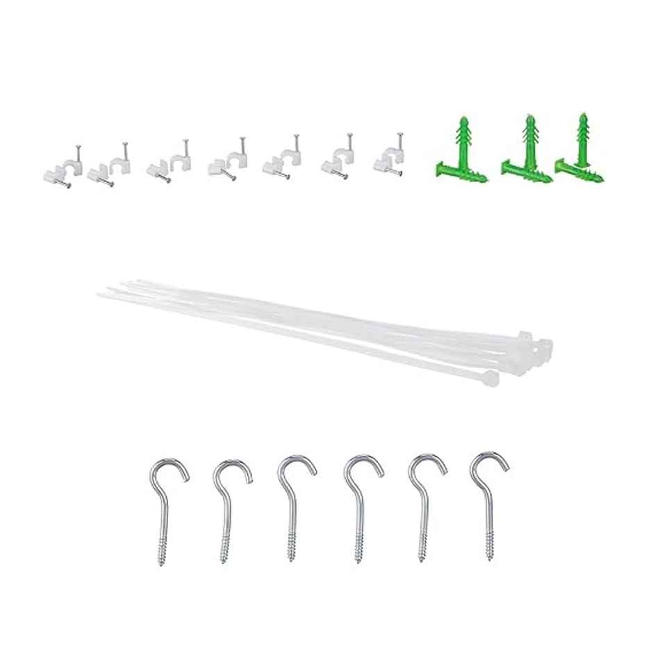 Amazinghind Pigeon Anti Bird Control HDPE Mesh Net Installation Kit for Balconies