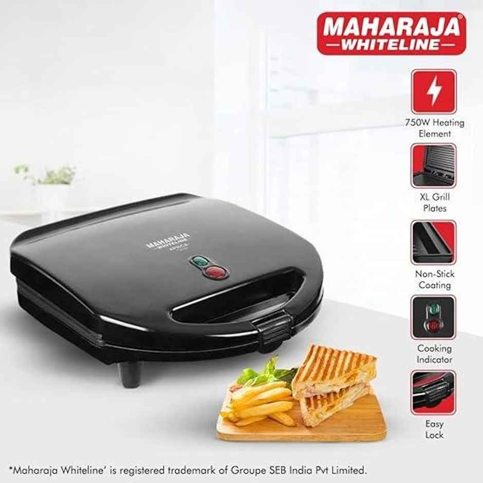 Maharaja Whiteline SM-205 750 W Sandwich Maker - Cooking Indicator