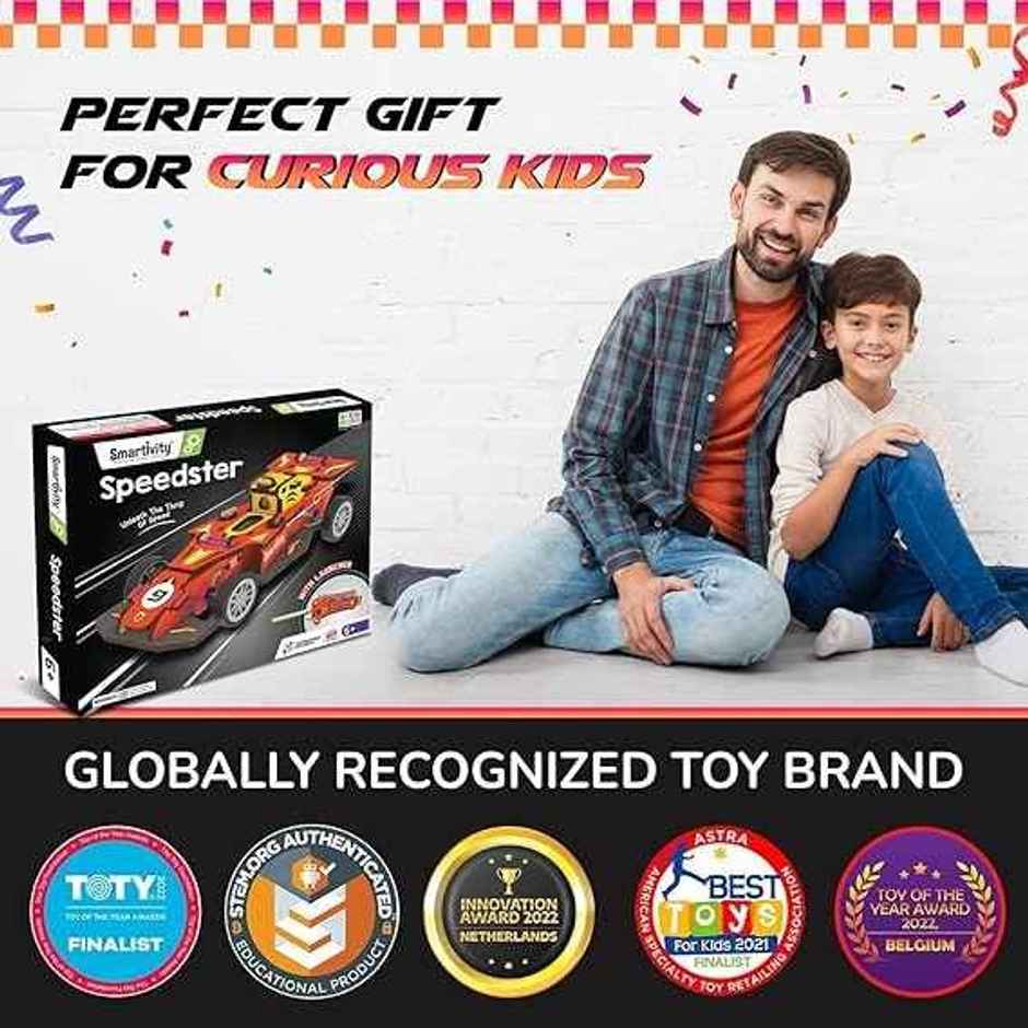 Smartivity F1 Racing Car Toy With Launcher, Fun & Educational Diy