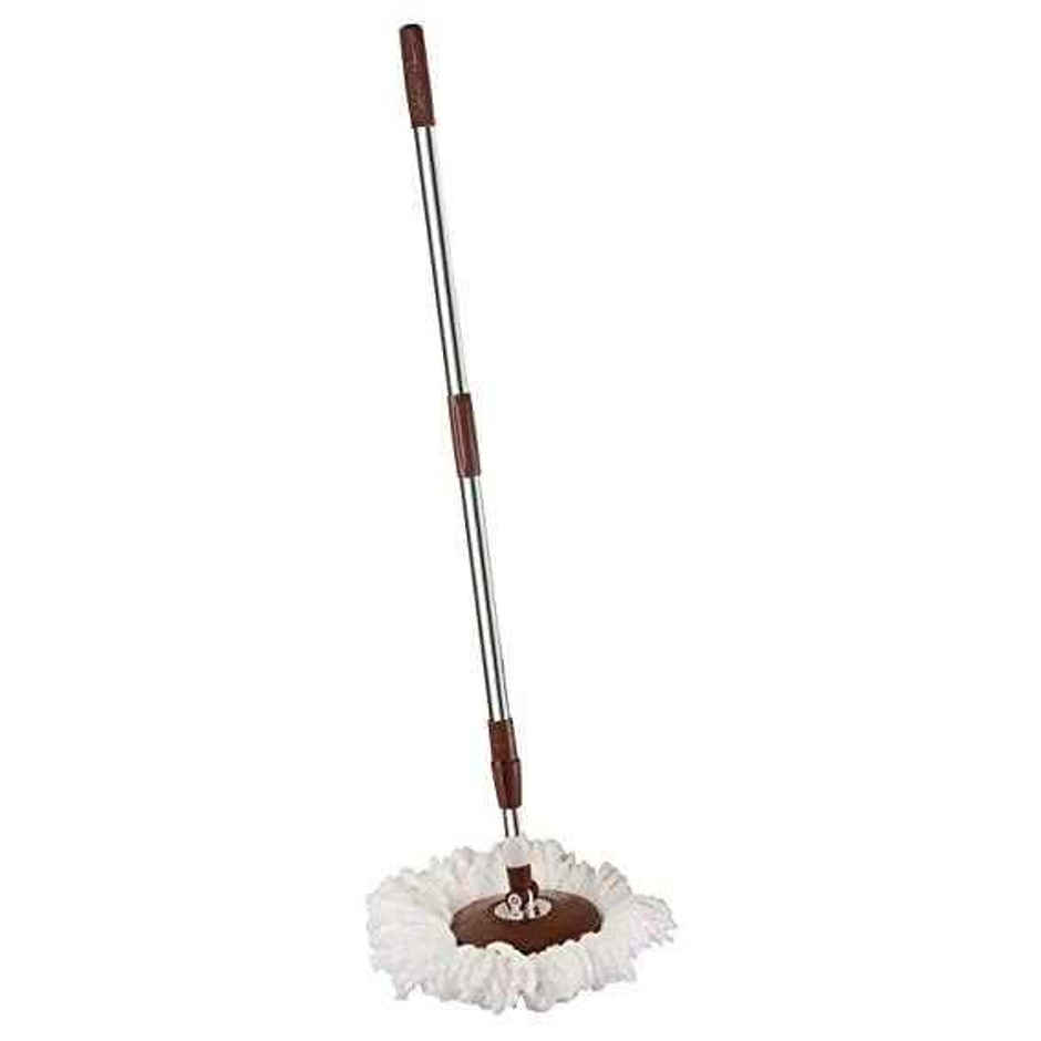 Cello Spin Mop Bucket Max Clean with Soap Dispenser, Beige