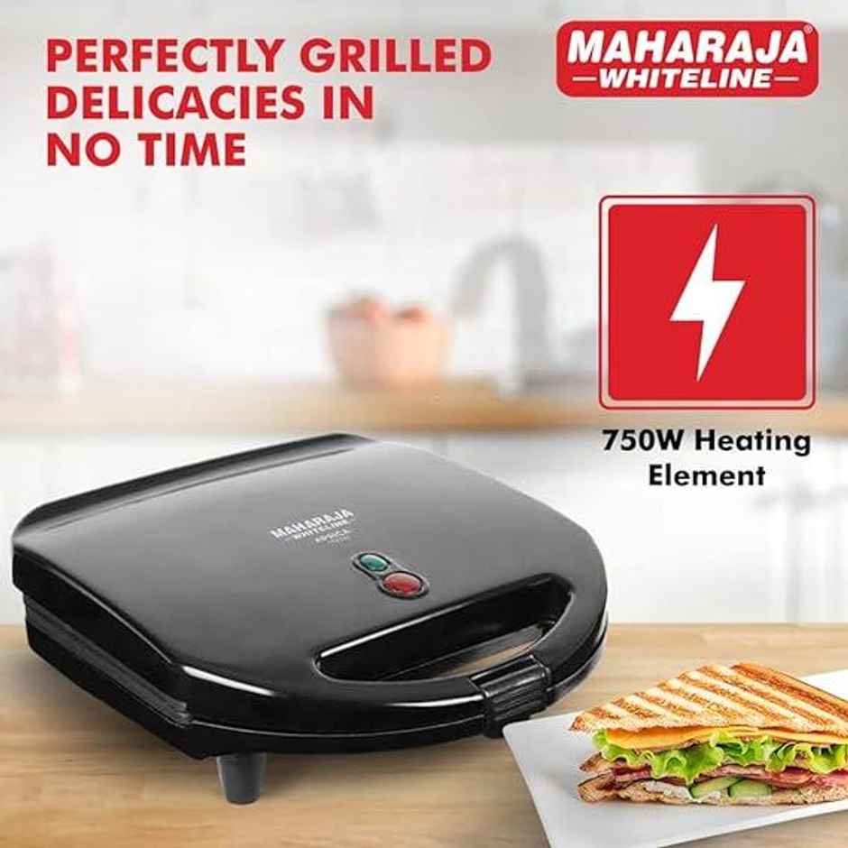 Maharaja Whiteline SM-205 750 W Sandwich Maker - Cooking Indicator