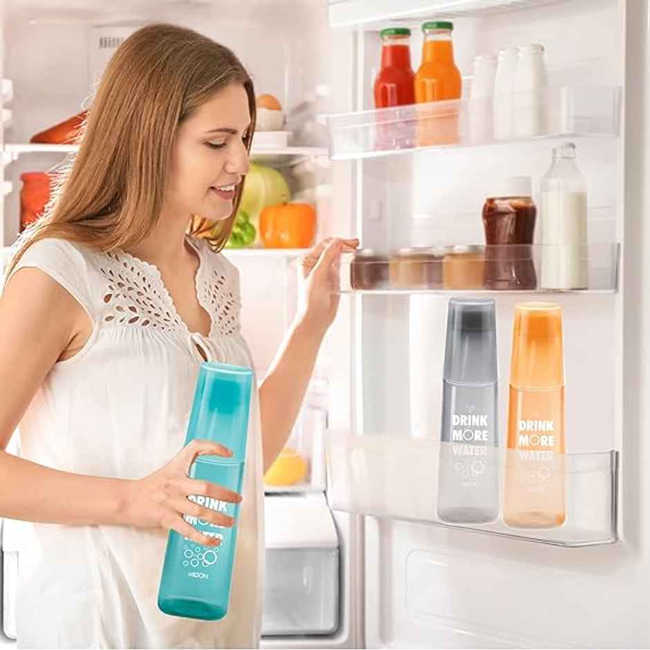 Milton Kip Sip 1000 Pet Water Bottle | 1 Litre Each | Set Of 4 (Colour May Vary)