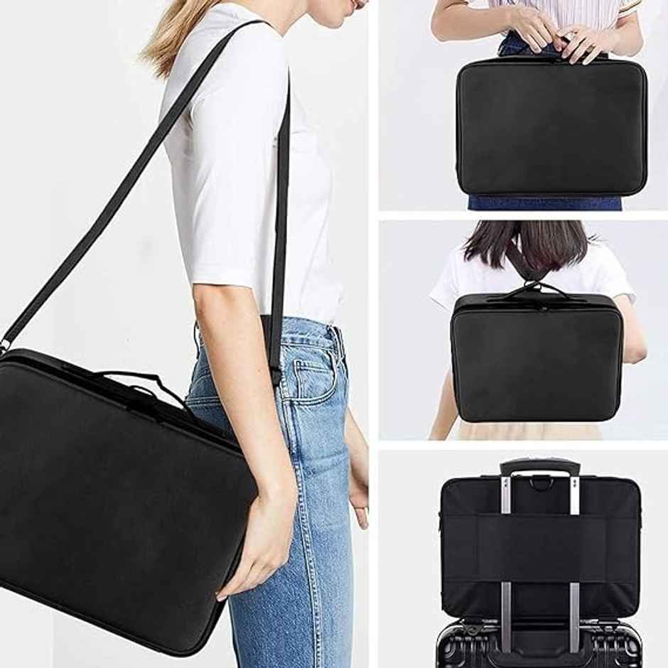 MAKEUP BY SITI Travel Makeup Bag With Led Mirror - Black
