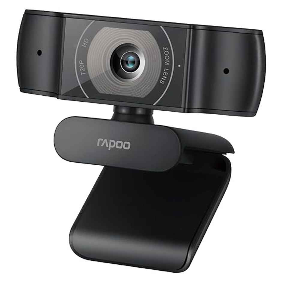 Rapoo C200 Web Camera 720P | HD Webcam with Microphone | 100-degree Wide Angle lens