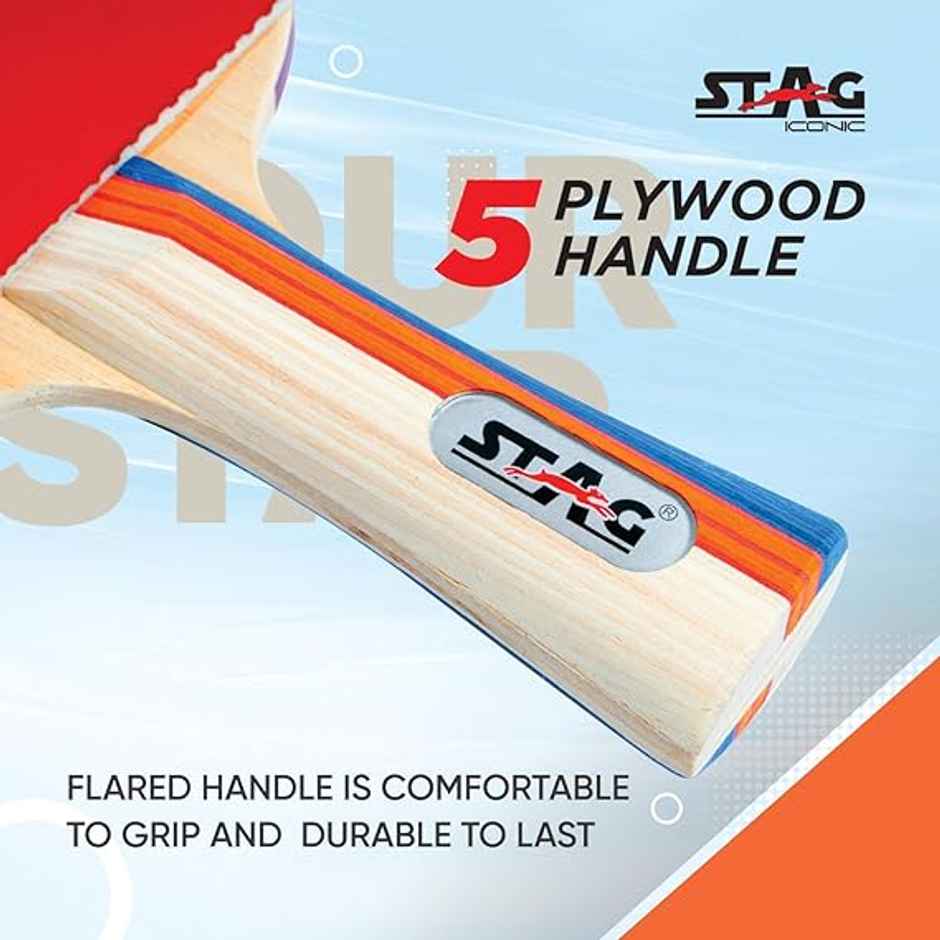 Stag Club Red Table Tennis Racquet