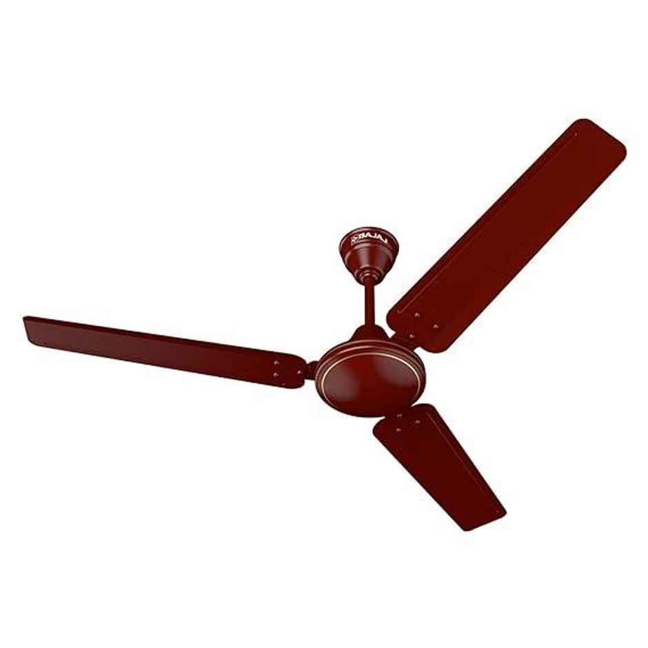 Bajaj Frore Turbo Ceiling Fans, 52 watts, 1200mm/48 Inches, Energy Efficient Ceiling Fan | Rust Free Coating For Long Life - Brown