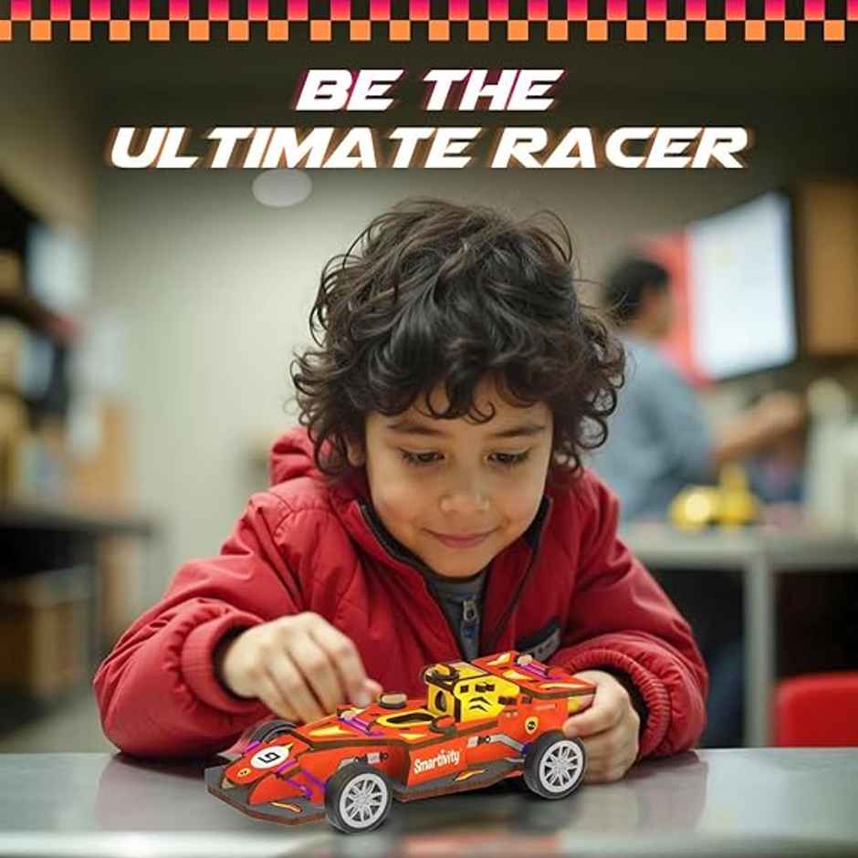 Smartivity F1 Racing Car Toy With Launcher, Fun & Educational Diy - Smrt1109