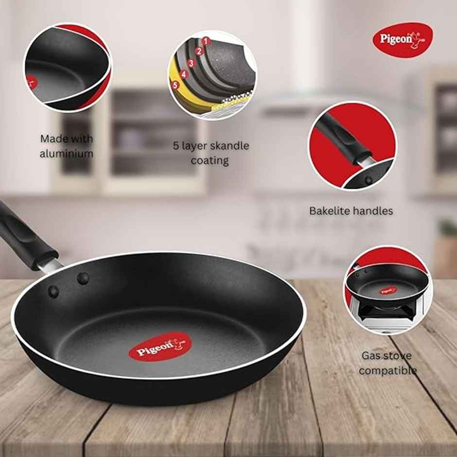 Pigeon Rc Nonstick Mio Gift Set 8 Pcs- Black