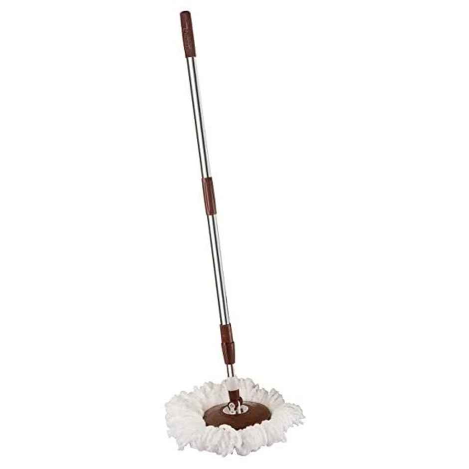 Cello Spin Mop Bucket Max Clean with Soap Dispenser, Beige