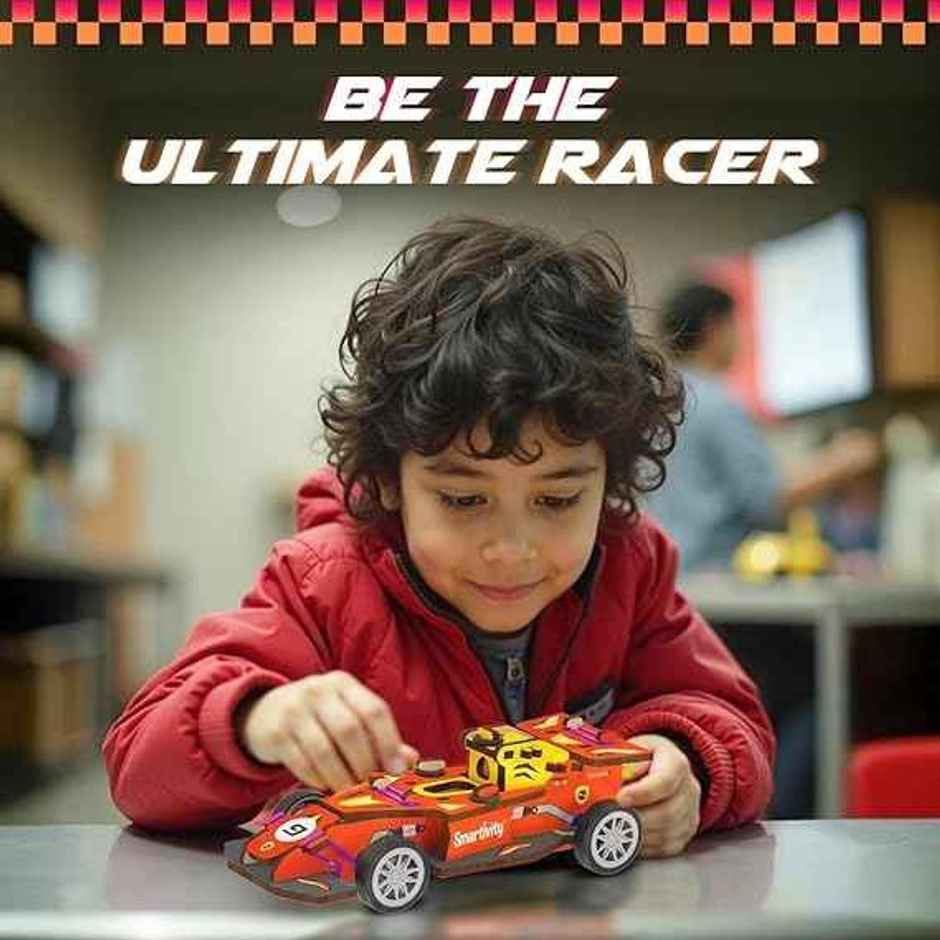 Smartivity F1 Racing Car Toy With Launcher, Fun & Educational Diy