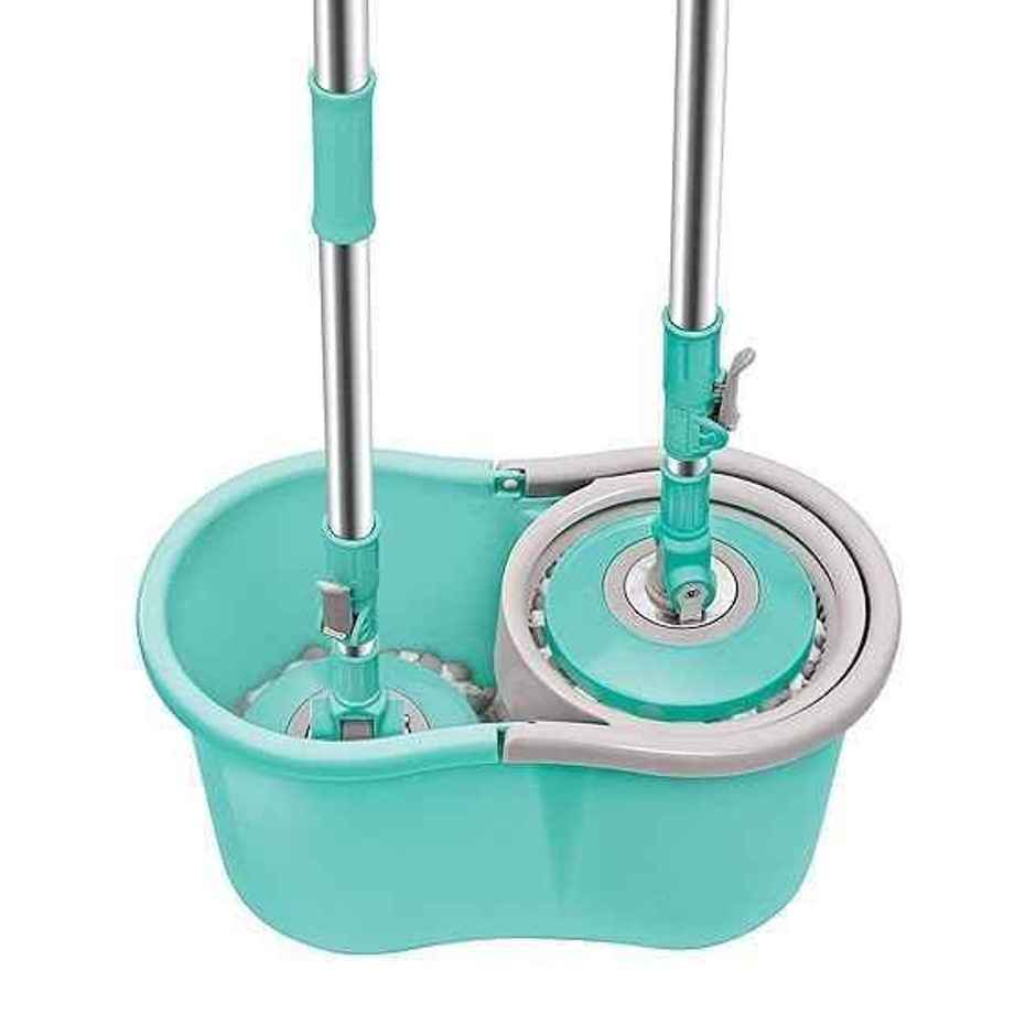 Spotzero By Milton Mini Spin Mop, Aqua Green, Plastic
