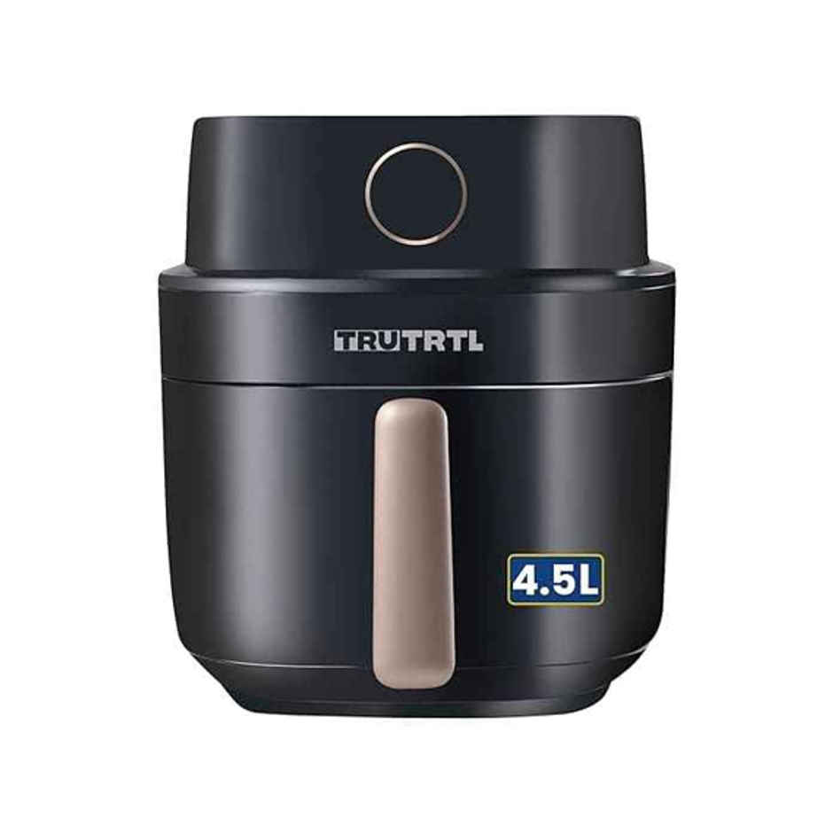 truTRTL Smart Digital 4.5L Air Fryer for Home| 1400 Watt| 8 Preset Menu| Glossy Black