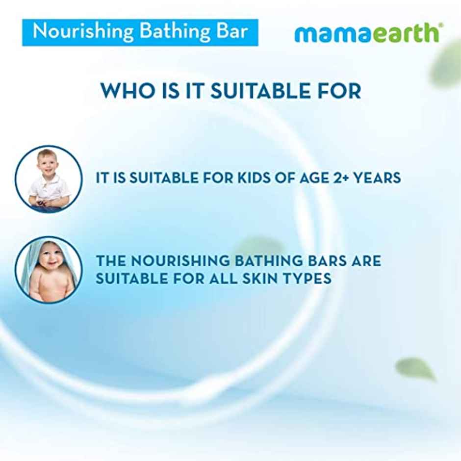 Mamaearth Fruit Based Nourishing Clear Bathing Bar Baby Soap With Glycerine For Kids