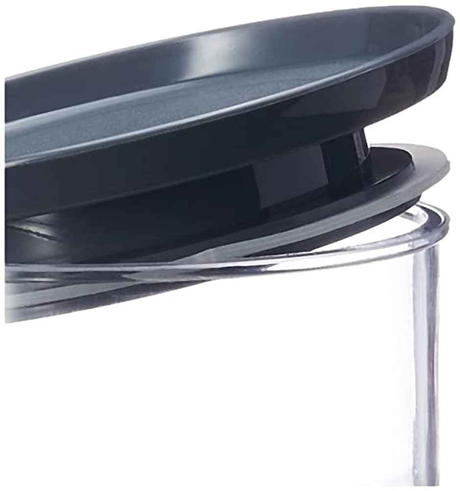 YouBee 900 ml Multipurpose Plastic Storage Jar and Kitchen Storage Container | Set of 6 | Grey