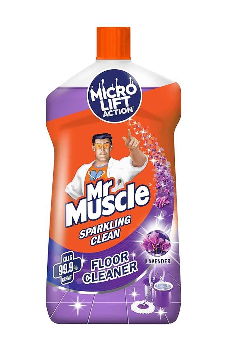 Mr. Muscle Lavender Sparkling Floor Cleaner Liquid