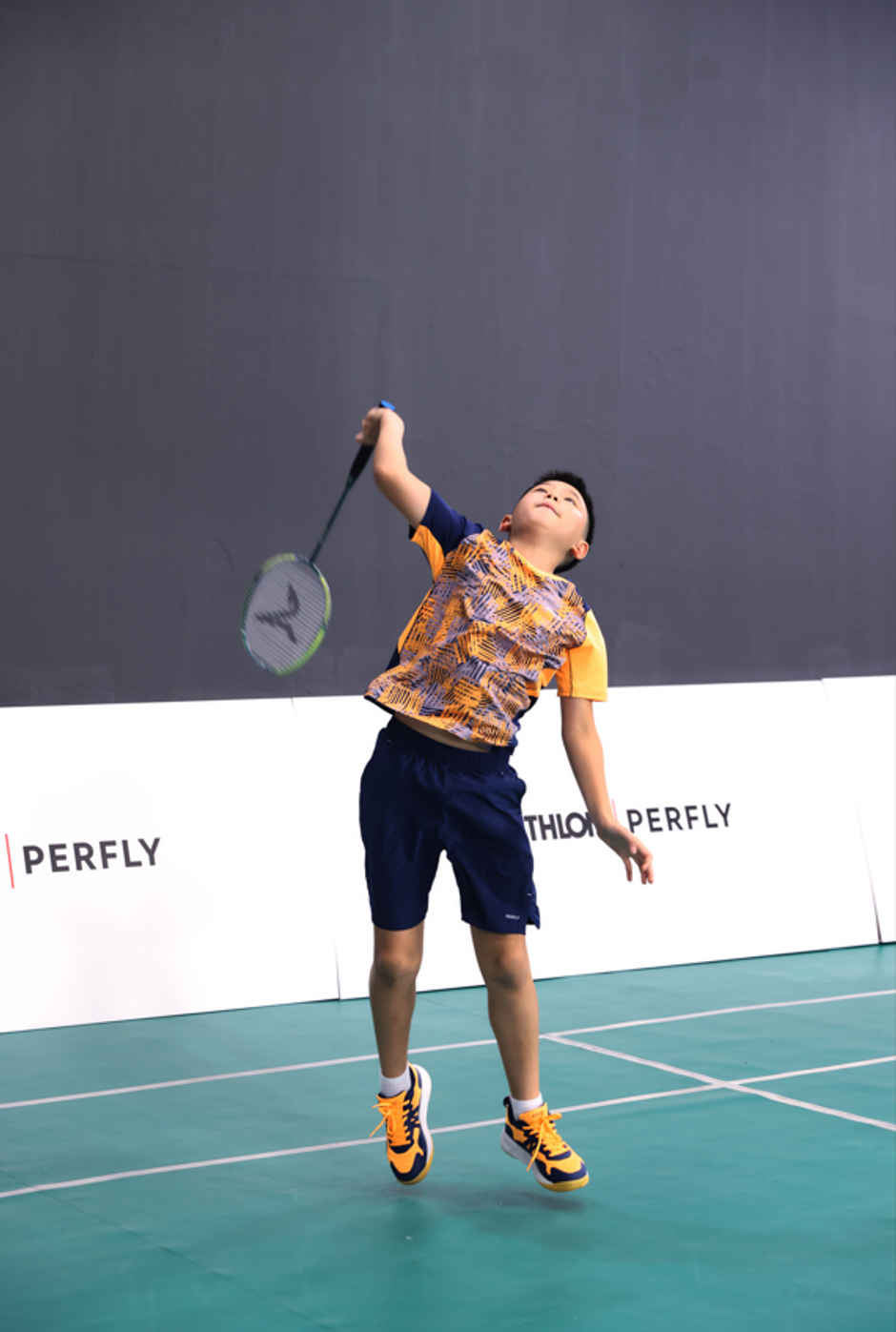 Decathlon | Perfly Kids Badminton Racket 75gm Graphite Shaft - Green