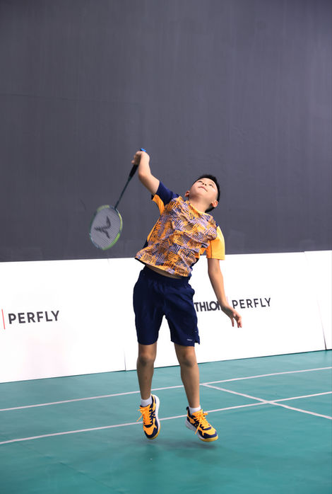 Decathlon | Perfly Kids Badminton Racket 75gm Graphite Shaft - Green