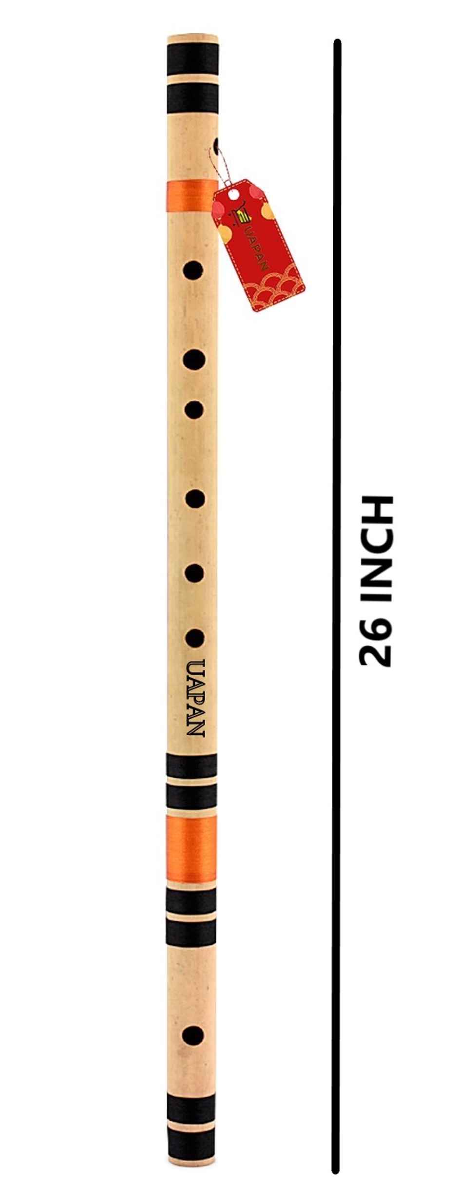 Uapan G Scale Bamboo Bansuri Flutes Bansuri Right Handed Middle 26 Inch