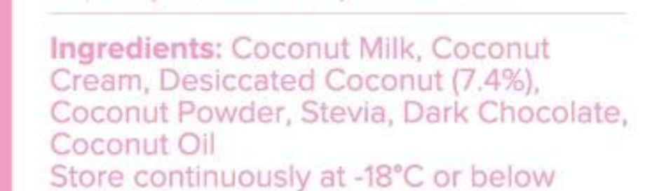 MINUS THIRTY Coconut Mini Stick Vegan & Sugar Free