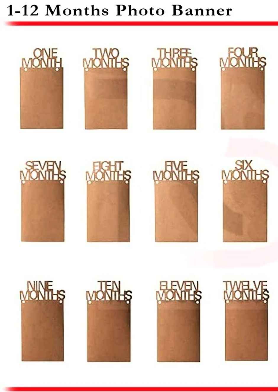 12 Months Baby Photo Banner | Let's Vybe