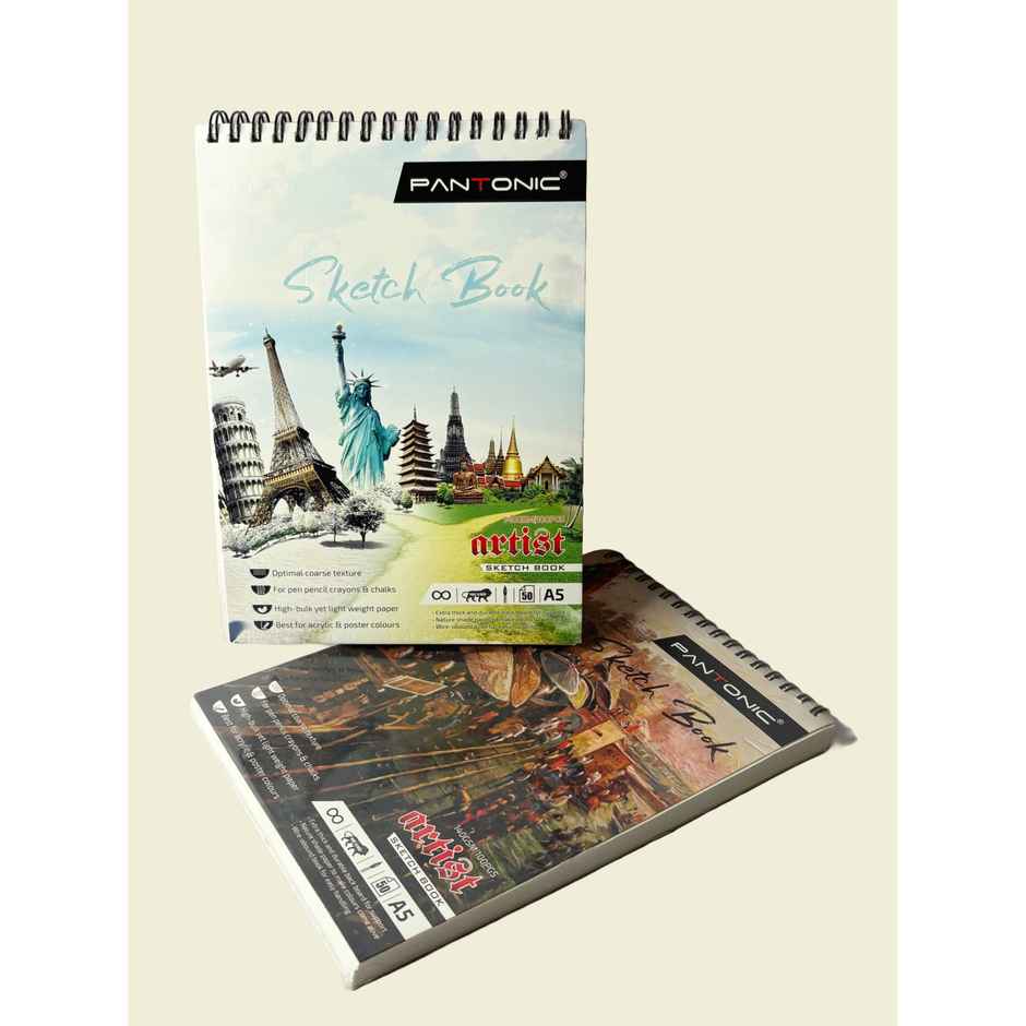 ABK A5 Sketch Pad 160 GSM - Assorted Design | Premium Paper