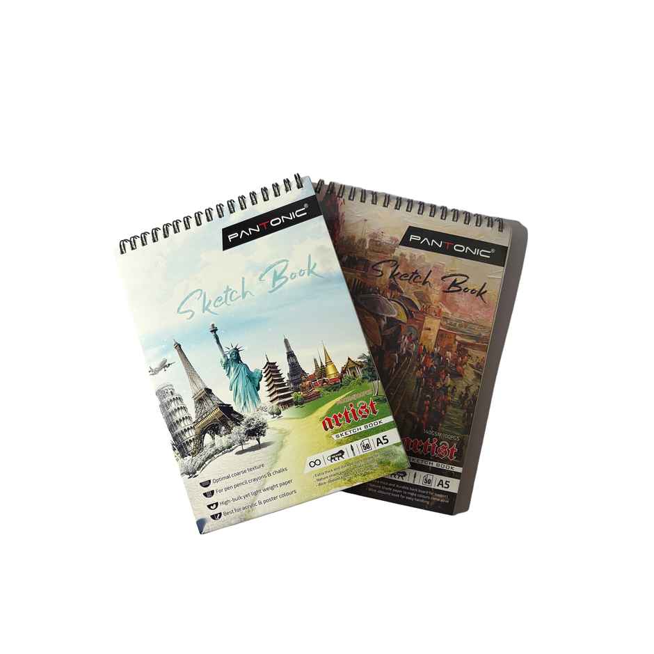 ABK A5 Sketch Pad 160 GSM - Assorted Design | Premium Paper