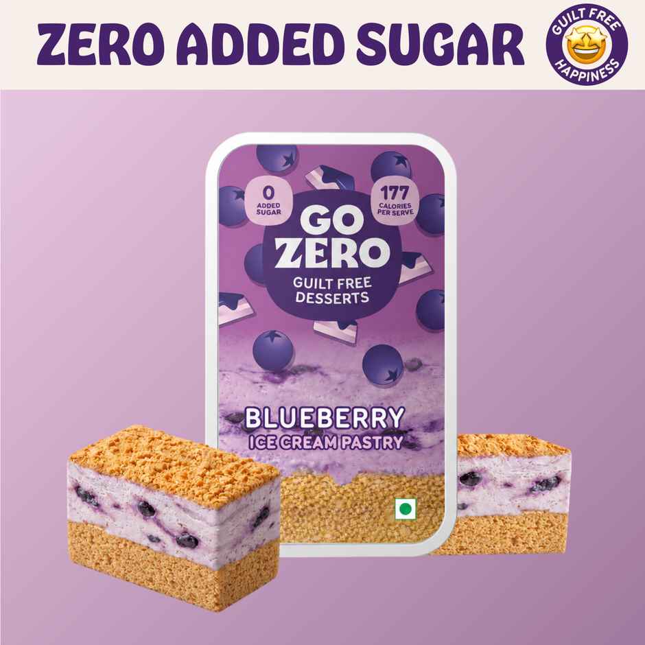 Go Zero Blueberry Guilt Free Ice Cream Pastry
