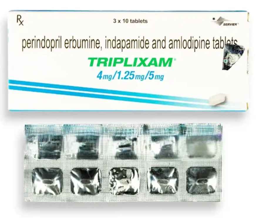 Triplixam 4mg/1.25mg/5mg Tablet
