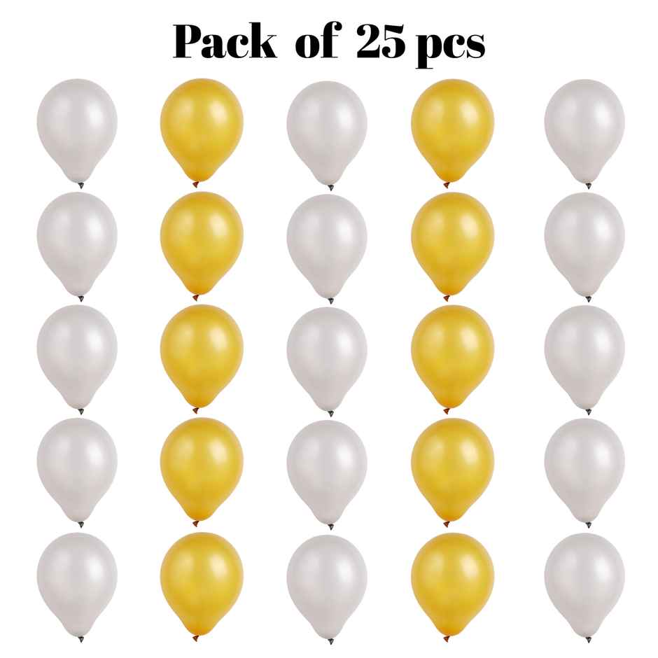 Gold Silver Balloons | Birthday Decoration Party Pack | Propcon